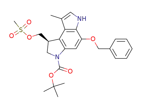 (S)-5-Benzyloxy-1-methanesulfonyloxymethyl-8-methyl-1,6-dihydro-2H-pyrrolo[3,2-e]indole-3-carboxylic acid tert-butyl ester