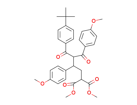 dimethyl 2-(3-(4-(tert-butyl)benzoyl)-2,4-bis(4-methoxyphenyl)-4-oxobutyl)malonate