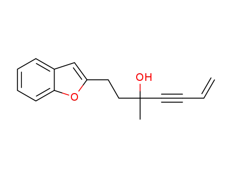 1-(benzofuran-2-yl)-3-methylhept-6-en-4-yn-3-ol