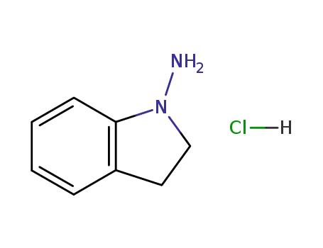 Molecular Structure of 92259-86-4 (INDOLIN-1-AMINEHYDROCHLORIDE)