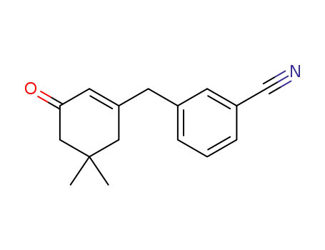 3-((5,5-dimethyl-3-oxocyclohex-1-en-1-yl)methyl)benzonitrile
