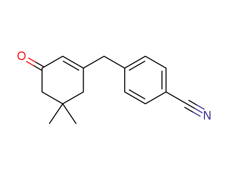 4-((5,5-dimethyl-3-oxocyclohex-1-en-1-yl)methyl)benzonitrile