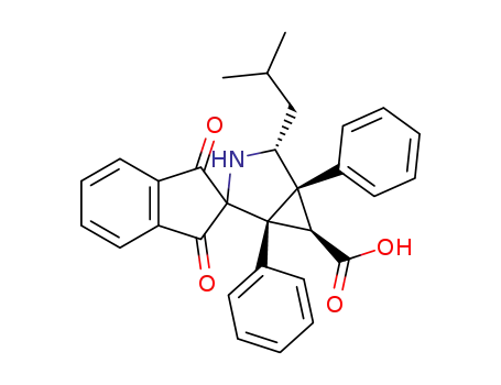 (±)-(1R,4R,5S,6R)-4-isobutyl-1',3'-dioxo-1,5-diphenyl-1',3'-dihydro-3-azaspiro[bicyclo[3.1.0]hexane-2,2'-indene]-6-carboxylic acid