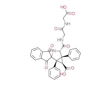 (±)-4-({2-[(carboxymethyl)amino]-2-oxoethyl}carbamoyl)-1',3'-dioxo-1,5-diphenyl-1',3'-dihydro-3-azaspiro[bicyclo[3.1.0]hexane-2,2'-indene]-6-carboxylic acid