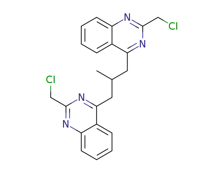 4,4'-(2-methylpropane-1,3-diyl)bis(2-chloromethylquinazoline)