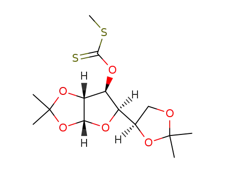 Molecular Structure of 16667-96-2 (1,2:5,6-Di-O-isopropylidene-a-D-glucofuranose S-Methyl Dithiocarbonate)