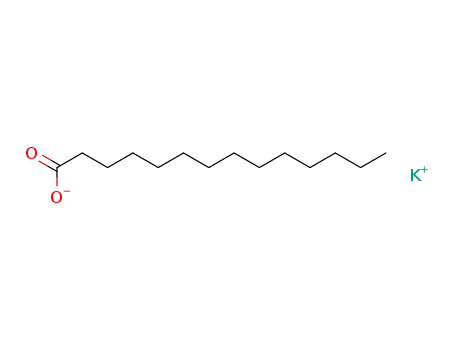Molecular Structure of 13429-27-1 (POTASSIUM MYRISTATE)