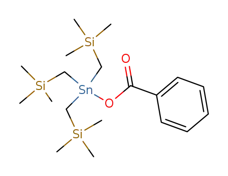 Molecular Structure of 42202-20-0 (Silane, [[(benzoyloxy)stannylidyne]tris(methylene)]tris[trimethyl-)