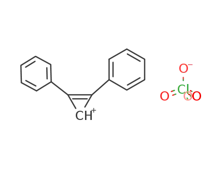 Molecular Structure of 37647-36-2 (Cyclopropenylium, diphenyl-, perchlorate)