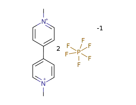 Molecular Structure of 67994-95-0 (1,1'-Dimethyl-4,4'-bipyridinium bishexafluorophosphate)