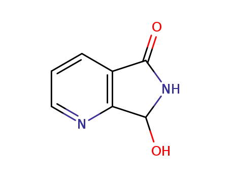 Molecular Structure of 115012-09-4 (5H-Pyrrolo[3,4-b]pyridin-5-one,6,7-dihydro-7-hydroxy-(9CI))