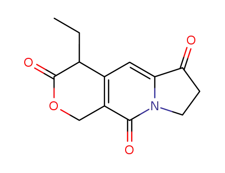 1,5-dioxo(5'-ethyl-2'H,5'H,6'H-6-oxopyrano)<3',4'-f>-Δ6(8)-tetrahydroindolizine