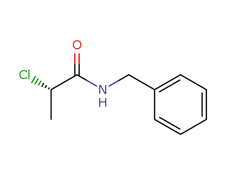 Molecular Structure of 119817-95-7 (Propanamide, 2-chloro-N-(phenylmethyl)-, (S)-)