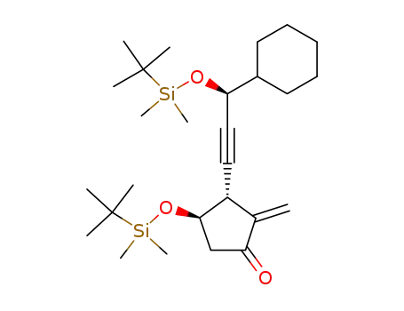 (3R, 4R)-2-methylene-3-[(3S)-3-(tert-butyldimethylsiloxy)-3-cyclohexylprop-1-ynyl]-4-(tert-butyldimethylsiloxy)cyclopentane-1-one