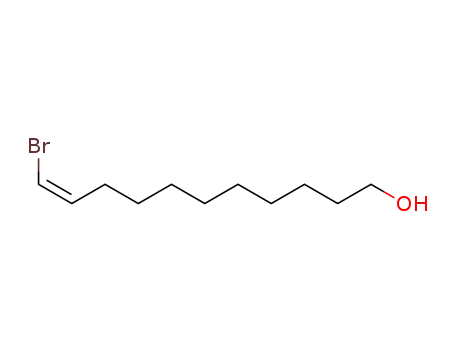 Molecular Structure of 87096-21-7 (10-Undecen-1-ol, 11-bromo-, (Z)-)