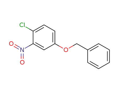 Molecular Structure of 79035-13-5 (Benzene, 1-chloro-2-nitro-4-(phenylmethoxy)-)