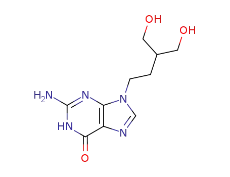Molecular Structure of 39809-25-1 (2-Amino-9-[4-hydroxy-3-(hydroxymethyl)butyl]-3,9-dihydropurin-6-one)