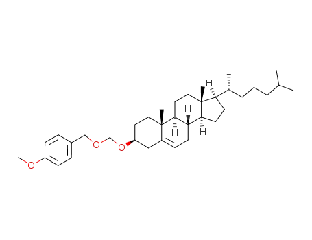 (3S,8S,9S,10R,13R,14S,17R)-17-((R)-1,5-Dimethyl-hexyl)-3-(4-methoxy-benzyloxymethoxy)-10,13-dimethyl-2,3,4,7,8,9,10,11,12,13,14,15,16,17-tetradecahydro-1H-cyclopenta[a]phenanthrene
