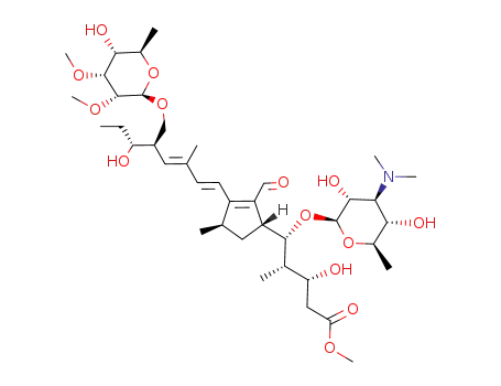 methyl 5-β-D-desosaminyloxy-5-<2-formyl-3-(6-hydroxy-3-methyl-5-β-D-mycinosyloxyocta-1,3-dienyl)-4-methylcyclopenta-2-dienyl>-3-hydroxy-4-methylvalerate