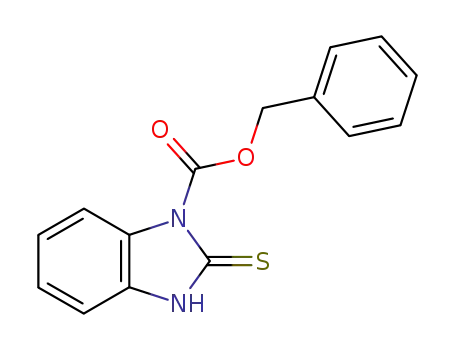 Molecular Structure of 91285-93-7 (1H-Benzimidazole-1-carboxylic acid, 2,3-dihydro-2-thioxo-,
phenylmethyl ester)
