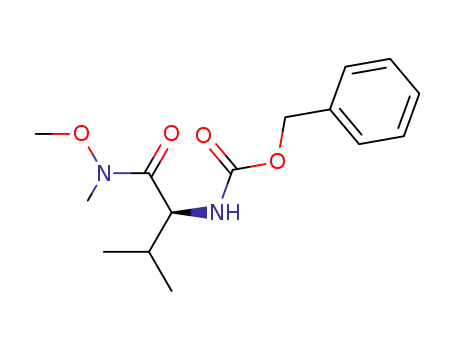Molecular Structure of 114744-84-2 (Carbamic acid,
[(1S)-1-[(methoxymethylamino)carbonyl]-2-methylpropyl]-, phenylmethyl
ester)