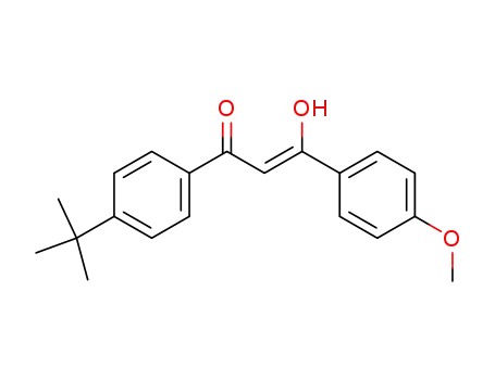 Molecular Structure of 133931-49-4 (2-Propen-1-one,
1-[4-(1,1-dimethylethyl)phenyl]-3-hydroxy-3-(4-methoxyphenyl)-, (2Z)-)