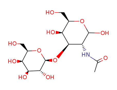 Molecular Structure of 20972-29-6 (BETA-D-GAL-[1->3]-D-GALNAC)