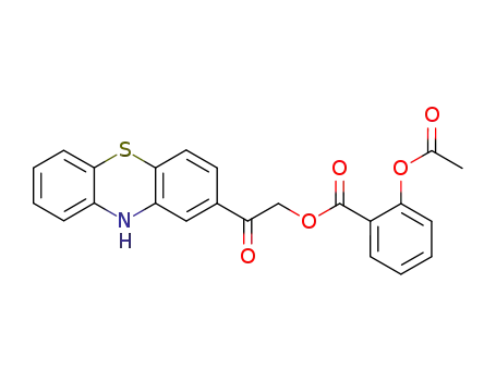 Molecular Structure of 58754-59-9 (2-oxo-2-(10H-phenothiazin-2-yl)ethyl 2-(acetyloxy)benzoate)