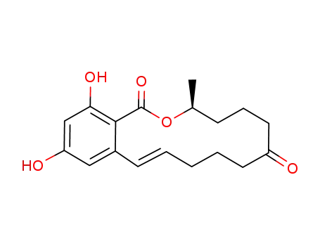 Molecular Structure of 17924-92-4 (Zearalenone)