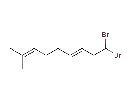 Molecular Structure of 105865-47-2 (2,6-Nonadiene, 9,9-dibromo-2,6-dimethyl-, (E)-)