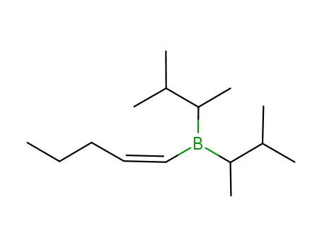 Molecular Structure of 87096-19-3 (Borane, bis(1,2-dimethylpropyl)(1Z)-1-pentenyl-)