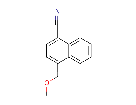 Molecular Structure of 112929-94-9 (1-Naphthalenecarbonitrile, 4-(methoxymethyl)-)