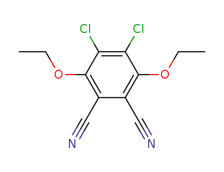 Molecular Structure of 111482-59-8 (1,2-Benzenedicarbonitrile, 4,5-dichloro-3,6-diethoxy-)