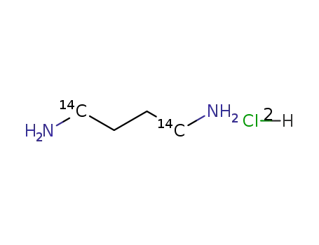 Molecular Structure of 69102-07-4 (PUTRESCINE-1,4-14C DIHYDROCHLORIDE)