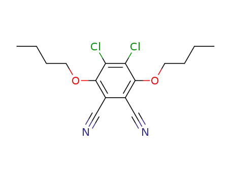 Molecular Structure of 116453-92-0 (1,2-Benzenedicarbonitrile, 3,6-dibutoxy-4,5-dichloro-)