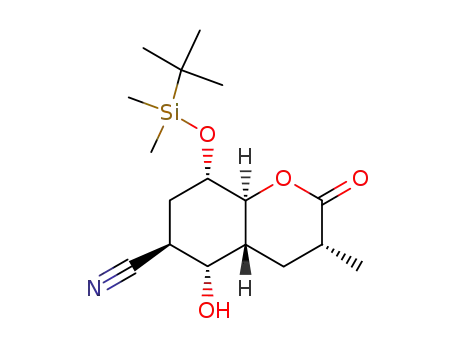 (3R,4aR,5R,6R,8S,8aS)-8-(tert-Butyl-dimethyl-silanyloxy)-5-hydroxy-3-methyl-2-oxo-octahydro-chromene-6-carbonitrile