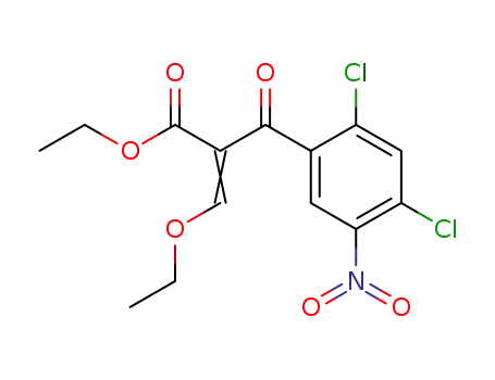 ethyl ester of 2-(5-nitro-2,4-dichlorobenzoyl)-3-ethoxyacrylic acid