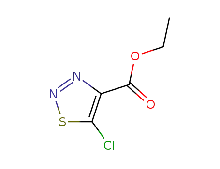 Molecular Structure of 6702-95-0 (ETHYL 5-CHLORO-1,2,3-THIADIAZOLE-4-CARBOXYLATE)