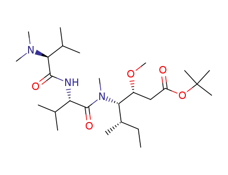 Molecular Structure of 120205-53-0 (L-ValinaMide, N,N-diMethyl-L-valyl-N-[(1S,2R)-4-(1,1-diMethylethoxy)-2-Methoxy-1-[(1S)-1-Methylpropyl]-4-oxobutyl]-N-Methyl-)