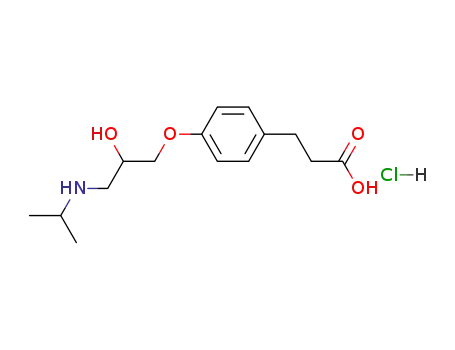 3-<4-<2-hydroxy-3-(isopropylamino)propoxy>phenyl>propionic acid hydrochloride