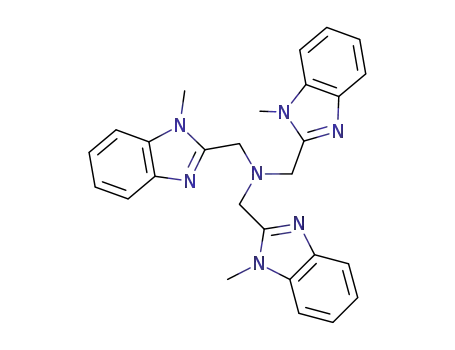 Molecular Structure of 82137-72-2 (1-(1-methyl-1H-benzimidazol-2-yl)-N,N-bis[(1-methyl-1H-benzimidazol-2-yl)methyl]methanamine)