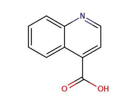 Molecular Structure of 486-74-8 (Quinoline-4-carboxylic acid)