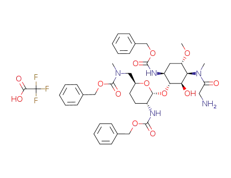 1,2',6'-tri-N-benzyloxycarbonylistamycin A trifluoroacetat