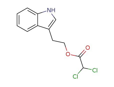 Molecular Structure of 141972-14-7 (Acetic acid, dichloro-, 2-(1H-indol-3-yl)ethyl ester)