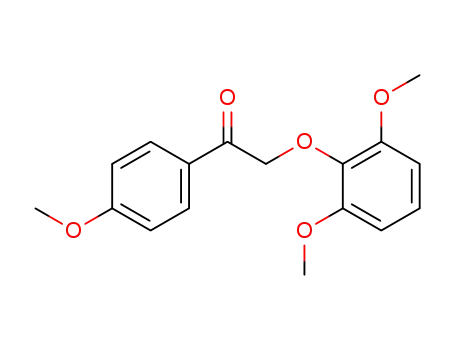 Molecular Structure of 140455-39-6 (Ethanone, 2-(2,6-dimethoxyphenoxy)-1-(4-methoxyphenyl)-)