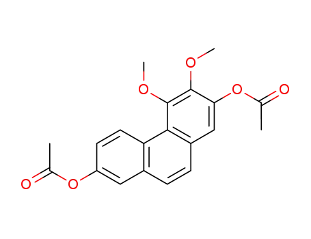 Molecular Structure of 86630-45-7 (2,7-Phenanthrenediol, 3,4-dimethoxy-, diacetate)