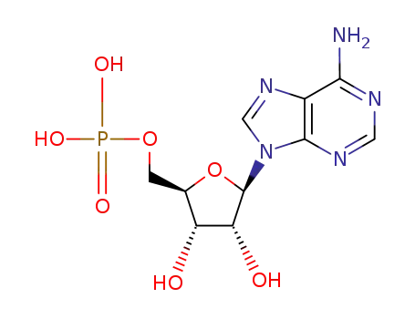 Molecular Structure of 61-19-8 (Adenosine 5'-monophosphate)