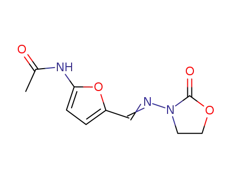 Molecular Structure of 83796-92-3 (Acetamide, N-[5-[[(2-oxo-3-oxazolidinyl)imino]methyl]-2-furanyl]-)