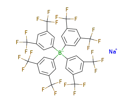 Molecular Structure of 79060-88-1 (Sodium tetrakis[3,5-bis(trifluoromethyl)phenyl]borate)