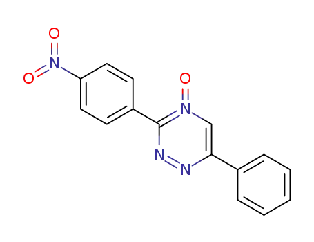 Molecular Structure of 66086-70-2 (1,2,4-Triazine, 3-(4-nitrophenyl)-6-phenyl-, 4-oxide)